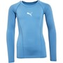 Puma Boys Liga Long Sleeve Top Silver Lake Blue