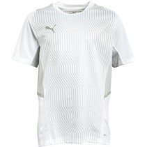 Puma Junior Boys Cup Graphic Training Top Puma White Grey/Violet/Limestone