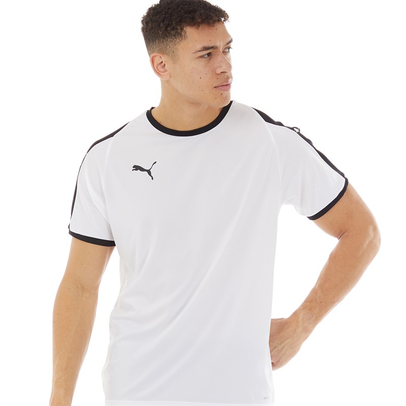 Buy Puma Mens Liga Jersey Puma White Puma Black