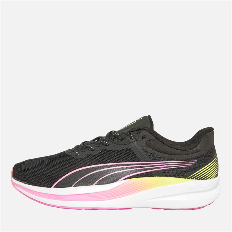 Puma pink and black shoes hotsell