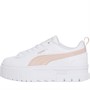 Puma Junior Girls Mayze Patent Trainers White/Rose