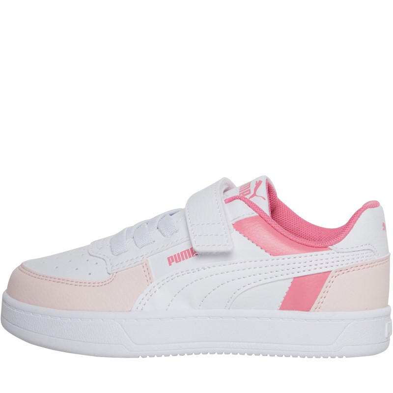 Buy Puma Girls Caven 2.0 Block AC Trainers White Red