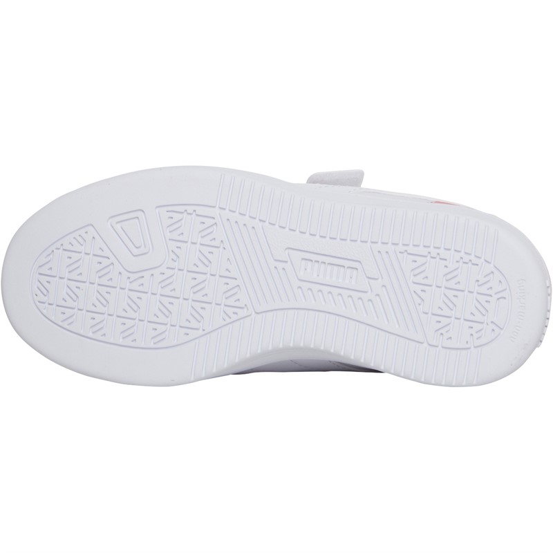 Puma Girls Caven 2.0 Block AC+ Trainers White/Red