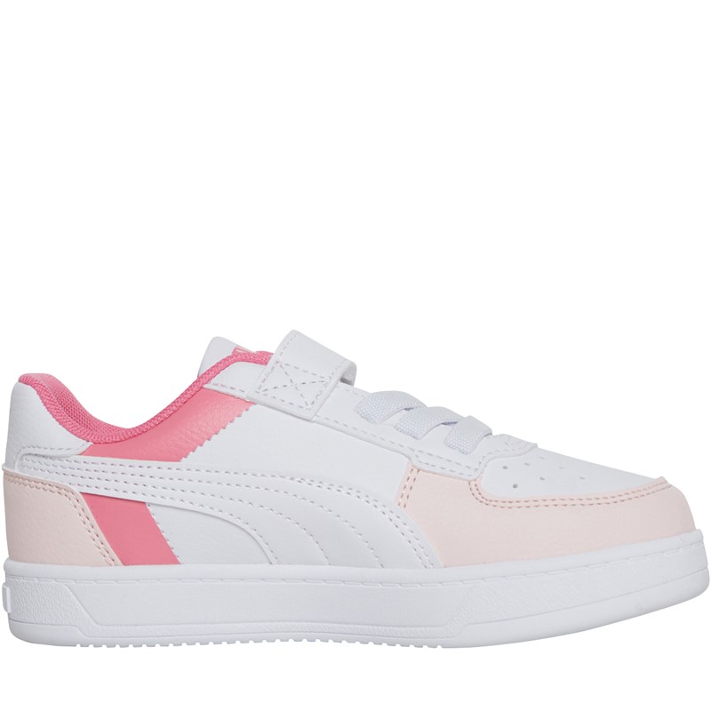 Puma Girls Caven 2.0 Block AC+ Trainers White/Red