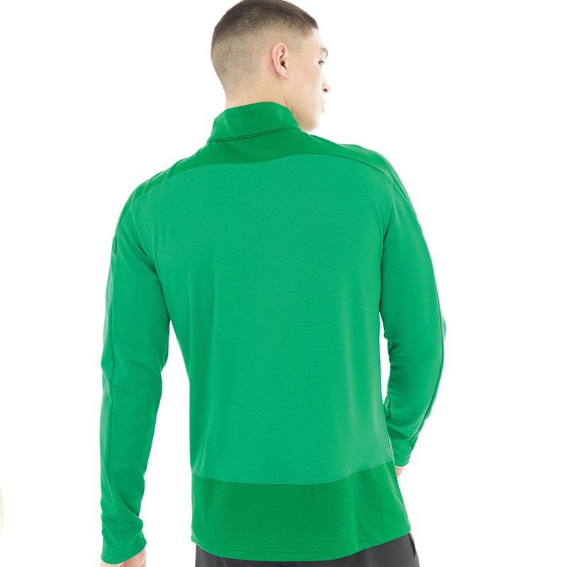 Puma Mens Goal 1/4 Zip Training Top Pepper Green/Power Green