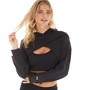 Puma Womens Fit Move Cropped Hoodie Puma Black/White