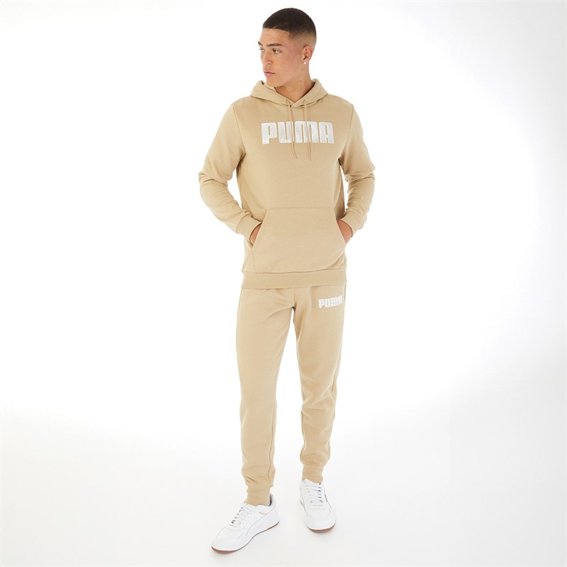 Puma Mens Sportstyle Fleece Hoodie Prairie Tan