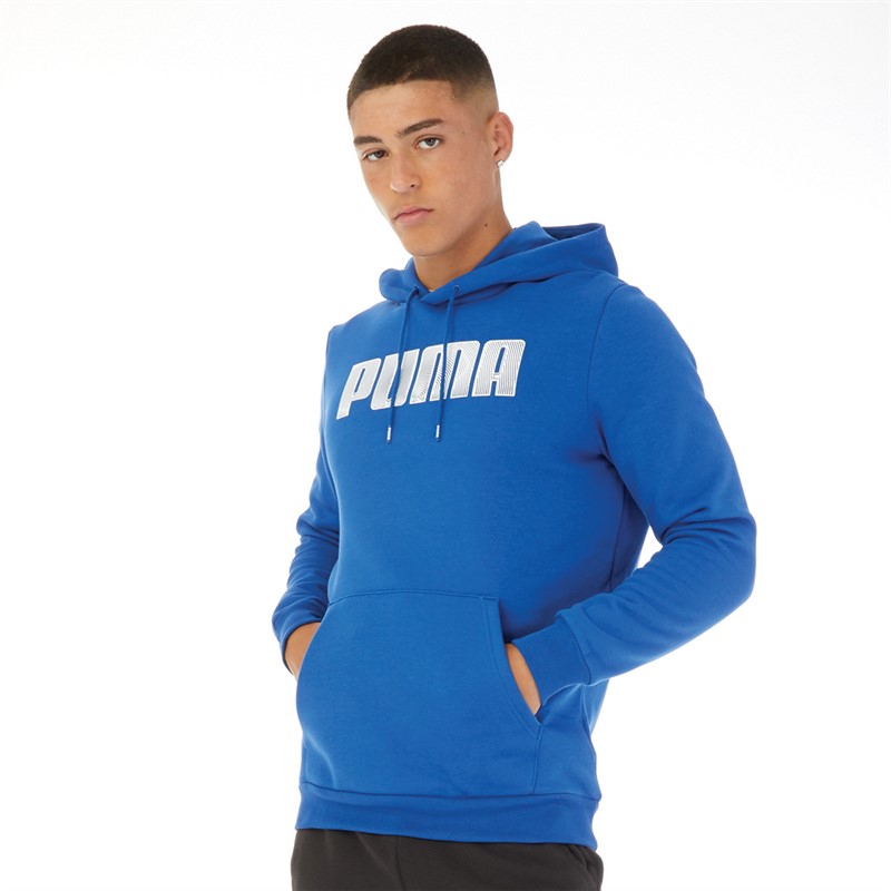 Puma Mens Sportstyle Fleece Hoodie Cobalt Glaze