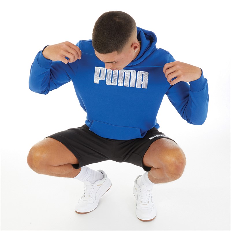 Puma Mens Sportstyle Fleece Hoodie Cobalt Glaze