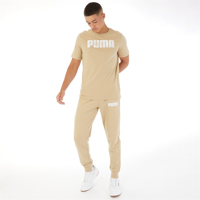 Puma Mens Sportstyle Fleece Pants Prairie Tan