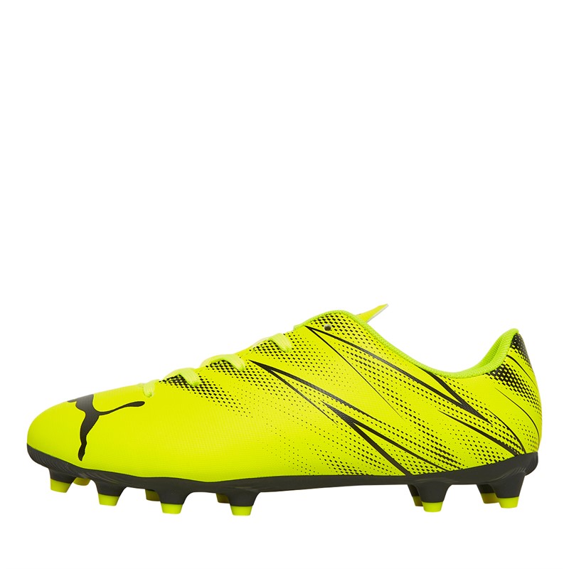 Puma Junior Attacanto FG/AG Firm/Artificial Ground Football Boots Electric Lime/Puma Black