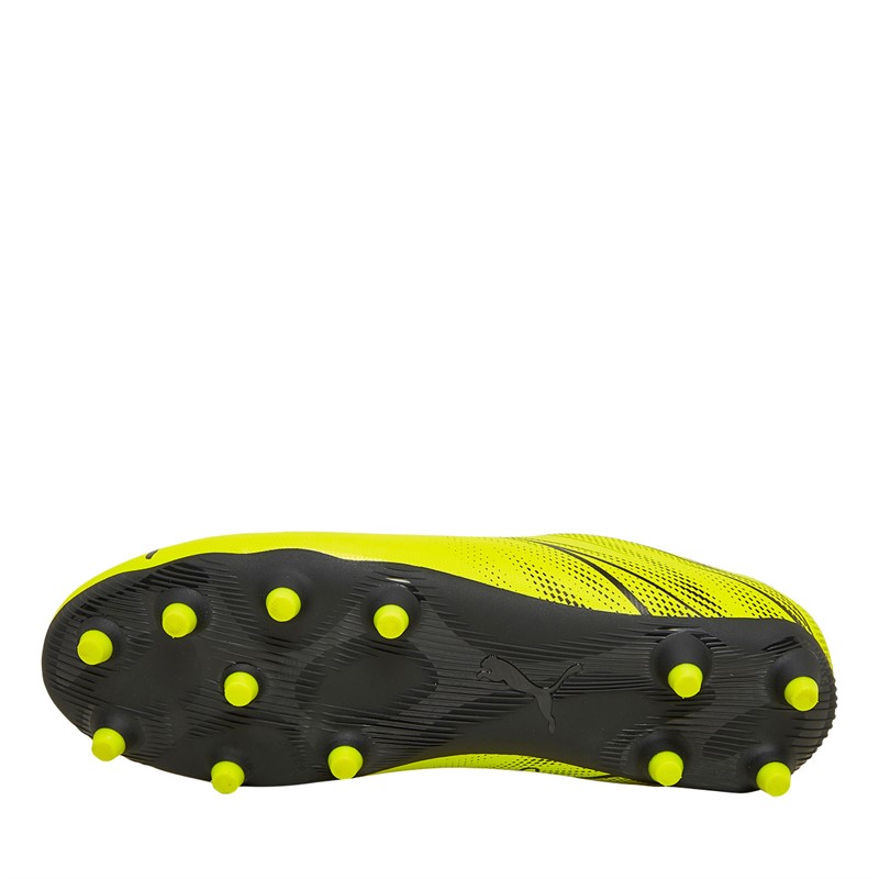 Puma Junior Attacanto FG/AG Firm/Artificial Ground Football Boots Electric Lime/Puma Black