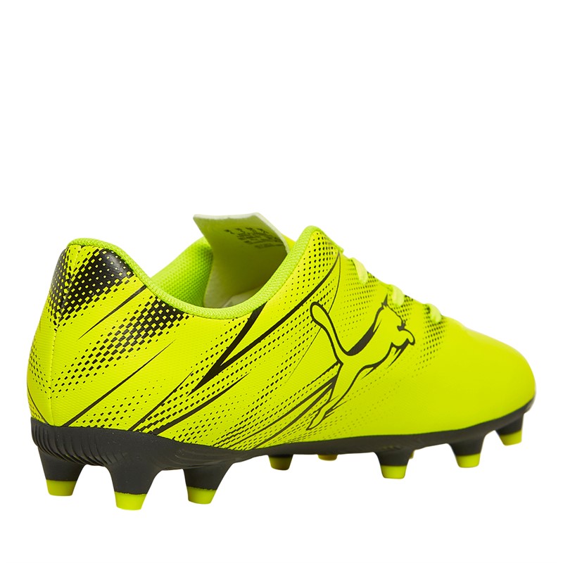 Puma Junior Attacanto FG/AG Firm/Artificial Ground Football Boots Electric Lime/Puma Black