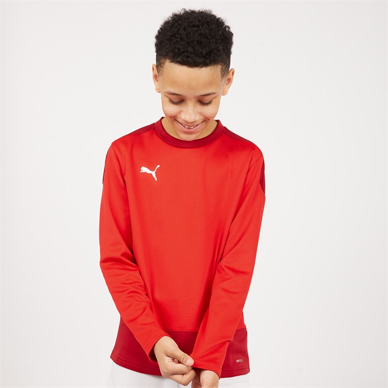 Puma Junior Boys Goal Training Sweat Puma Red/Chili Pepper