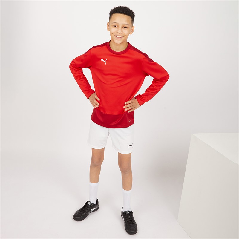 Puma Junior Boys Goal Training Sweat Puma Red/Chili Pepper