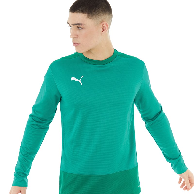 Puma Mens Goal Training Sweat Pepper Green/Power Green