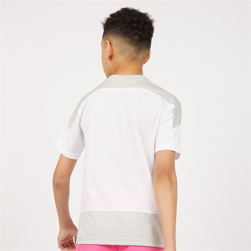 Puma Junior Boys Goal Training Jersey Puma White/Gray Violet