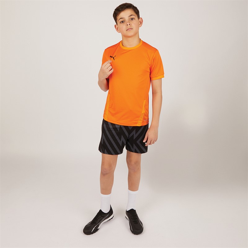 Puma Junior Boys Team Graphic Goalkeeper Shorts Puma Black