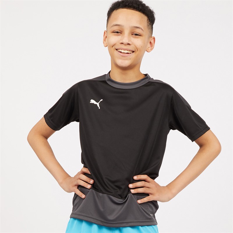 Puma Junior Boys Goal Training Jersey Puma Black/Asphalt