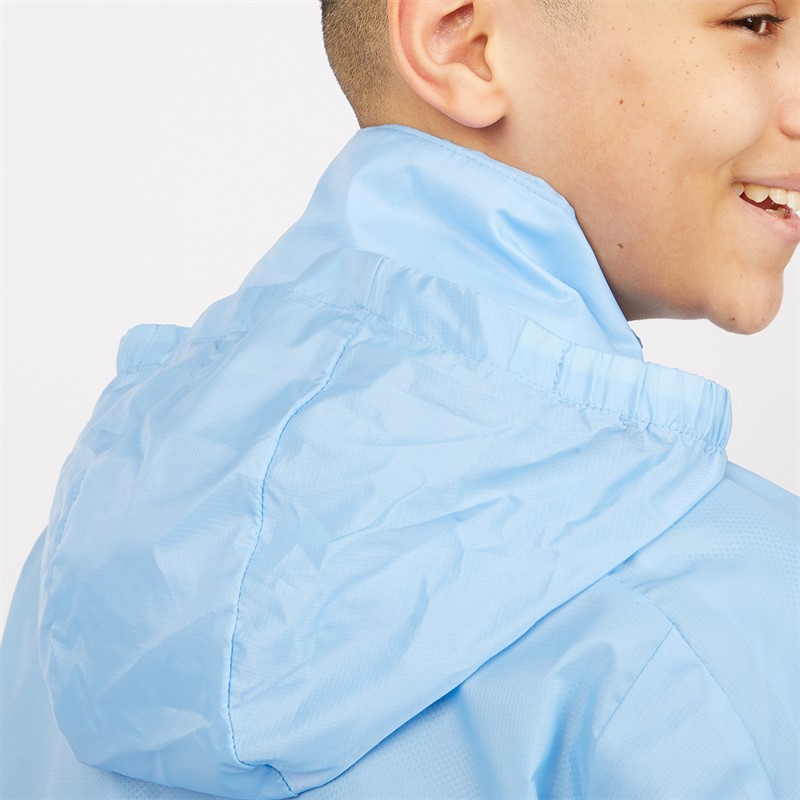 Puma Junior Boys Goal Training Rain Jacket Team Light Blue/Blue Yonder