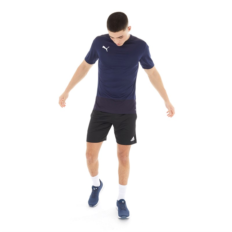 Puma Mens Goal Training Jersey Peacoat/Puma New Navy