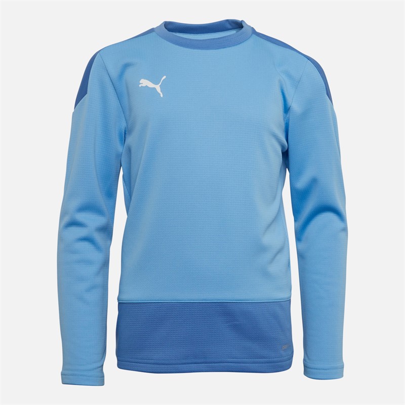 Puma Junior Boys Goal Training Sweat Team Light Blue/Blue Yonder