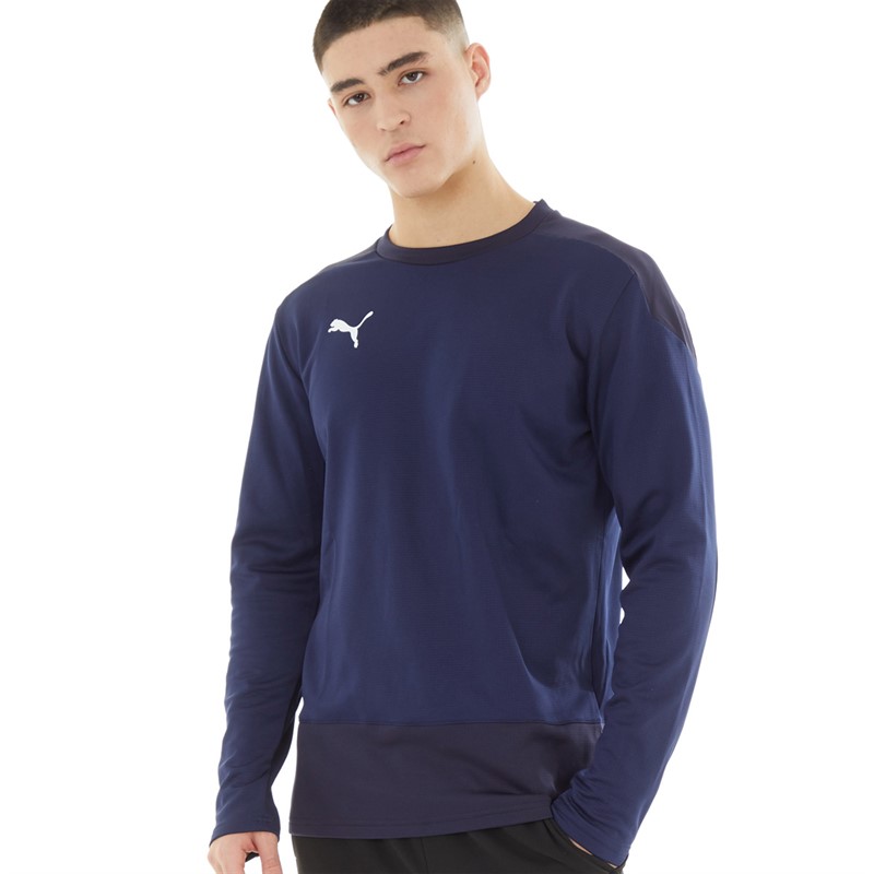 Puma Mens Goal Training Sweat Peacoat/Puma New Navy