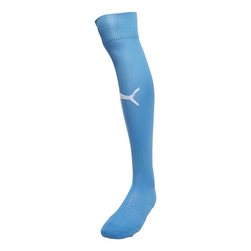 Puma Mens Team Graphic Goalkeeper Socks Blue Glimmer/Puma White