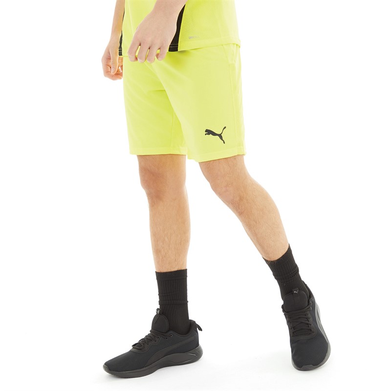 Puma Mens Teamgoal 23 Knit Shorts Fluo Yellow/Puma Black