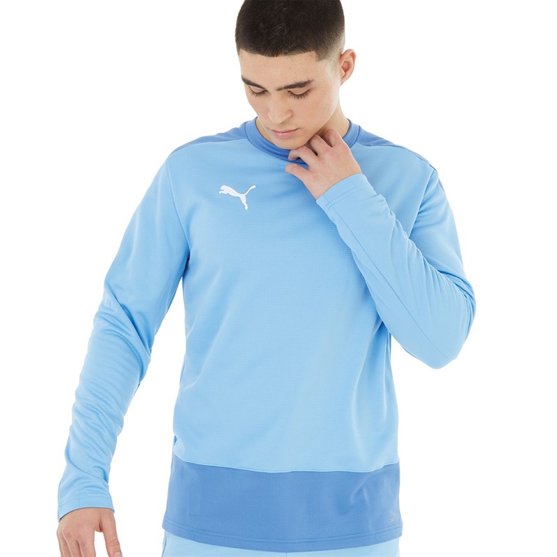 Puma Mens Goal Training Sweat Team Light Blue/Blue Yonder