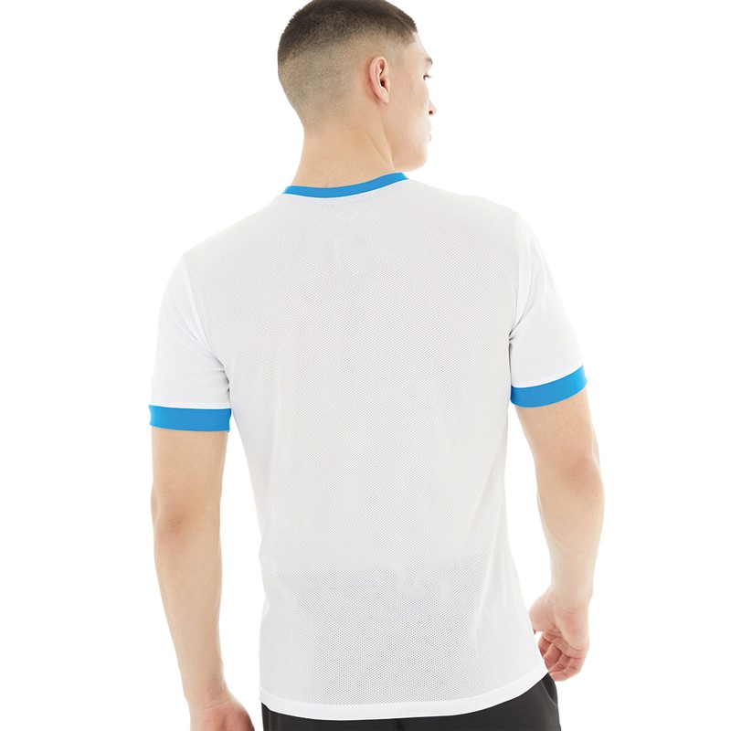 Puma Mens Goal 23 Jersey Puma White/Electric Blue Lemonade