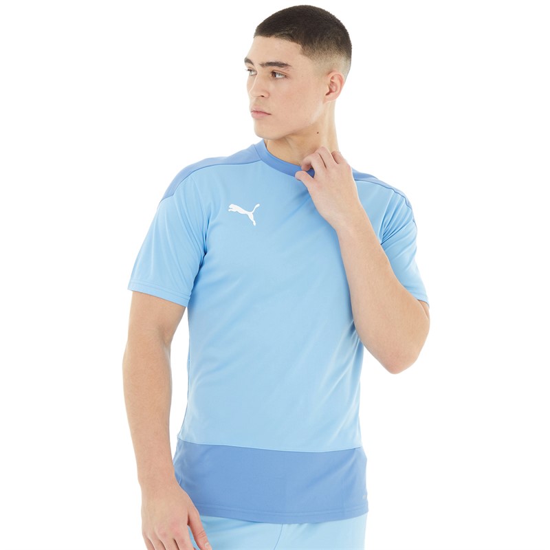 Puma Mens Goal Training Jersey Team Light Blue/Blue Yonder