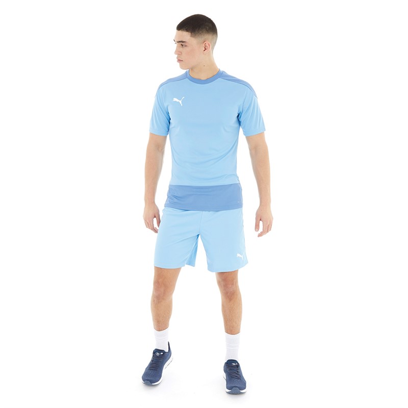 Puma Mens Goal Training Jersey Team Light Blue/Blue Yonder