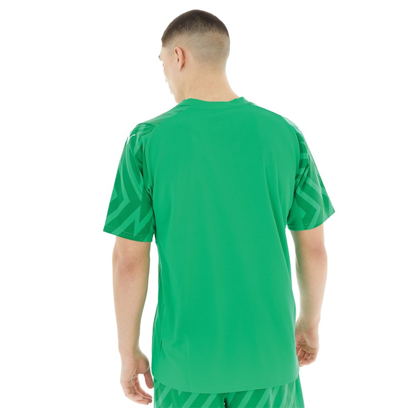 Puma Mens Team Graphic Short Sleeve Goalkeeper Jersey Grassy Green