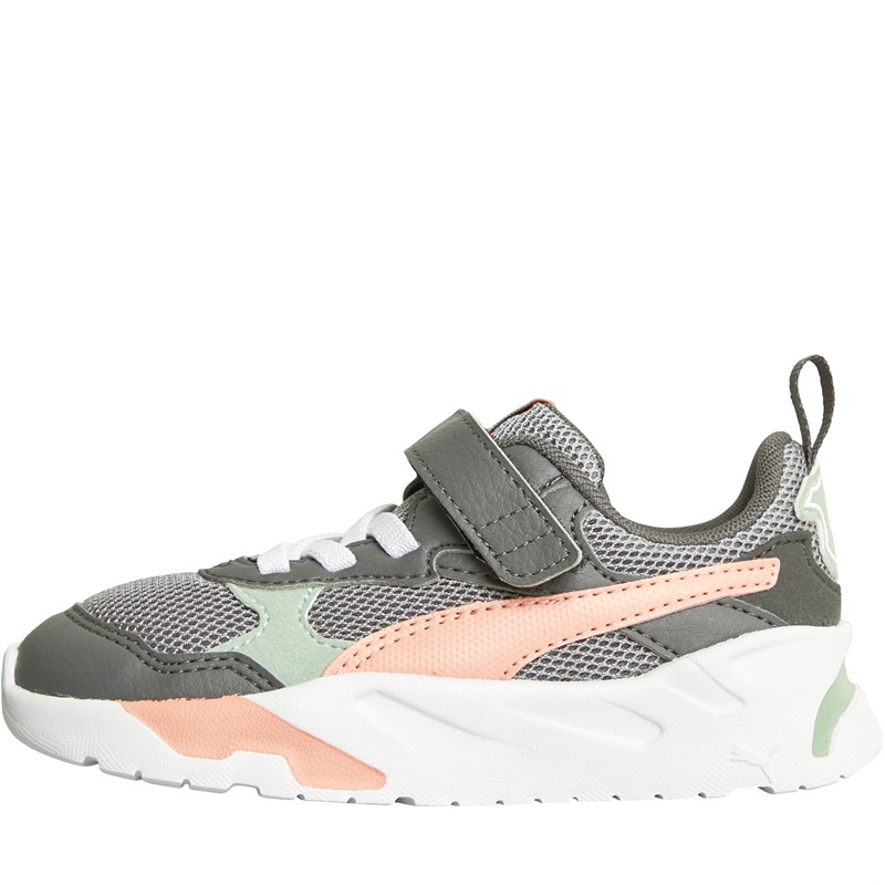 Puma Infant Girls Trinity AC+ Trainers Grey/Pink