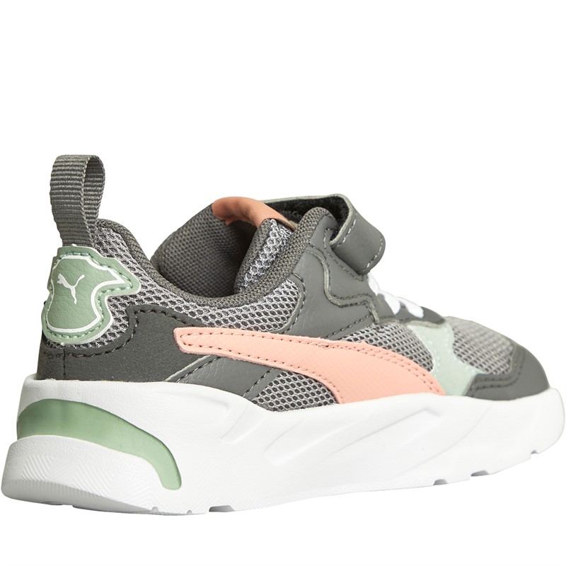 Puma Infant Girls Trinity AC+ Trainers Grey/Pink