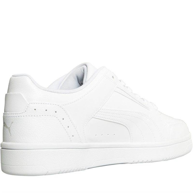 Puma Mens Rebound Joy Low Trainers White/White/Grey