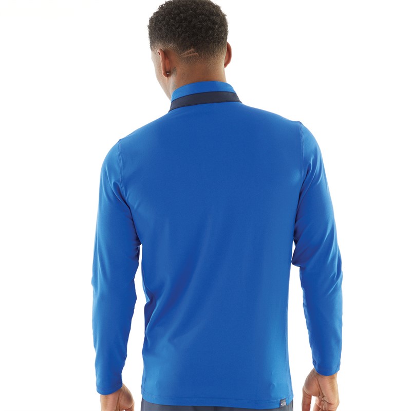 Puma Mens Lightweight 1/4 Zip Golf Top Blue/Blue