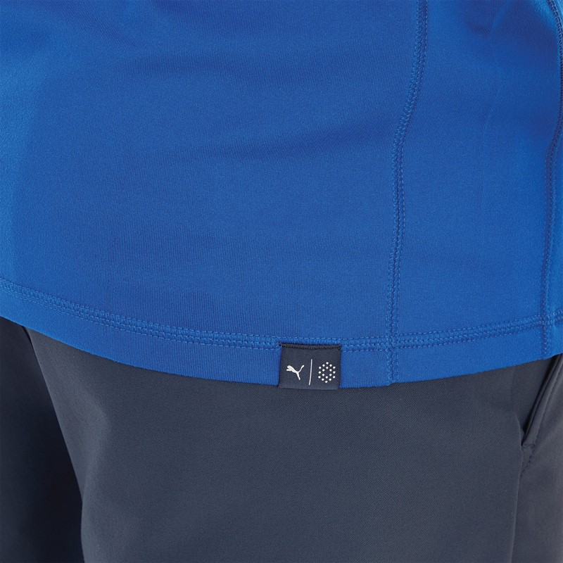Puma Mens Lightweight 1/4 Zip Golf Top Blue/Blue