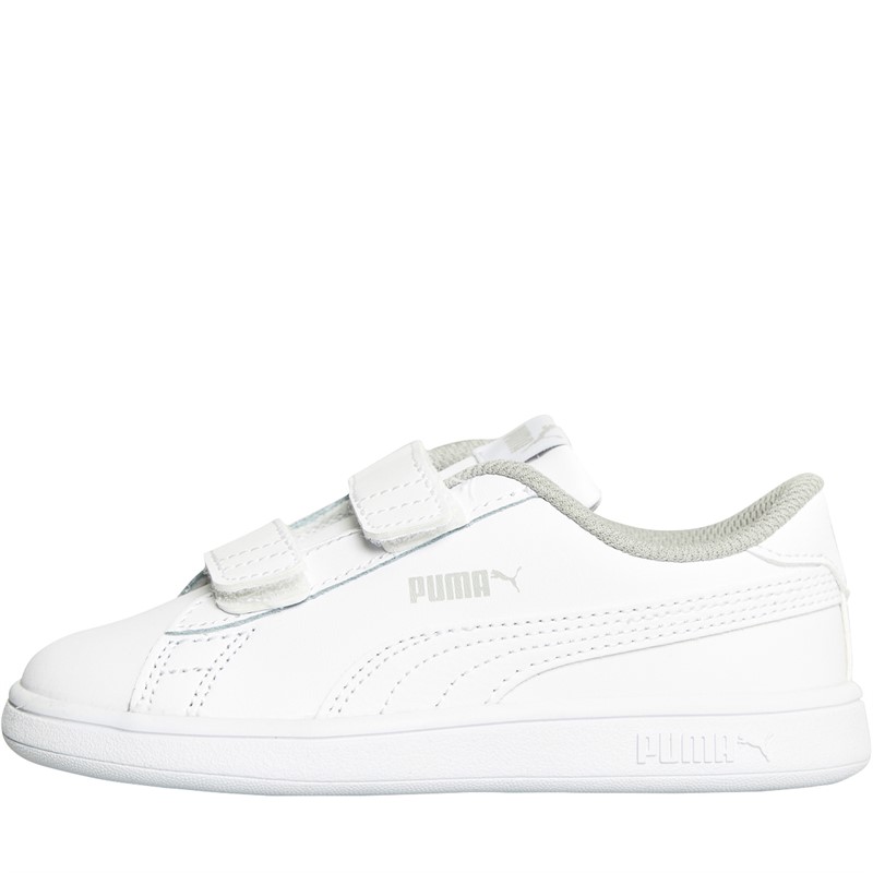 Puma Infant Smash V2 Trainers White/White