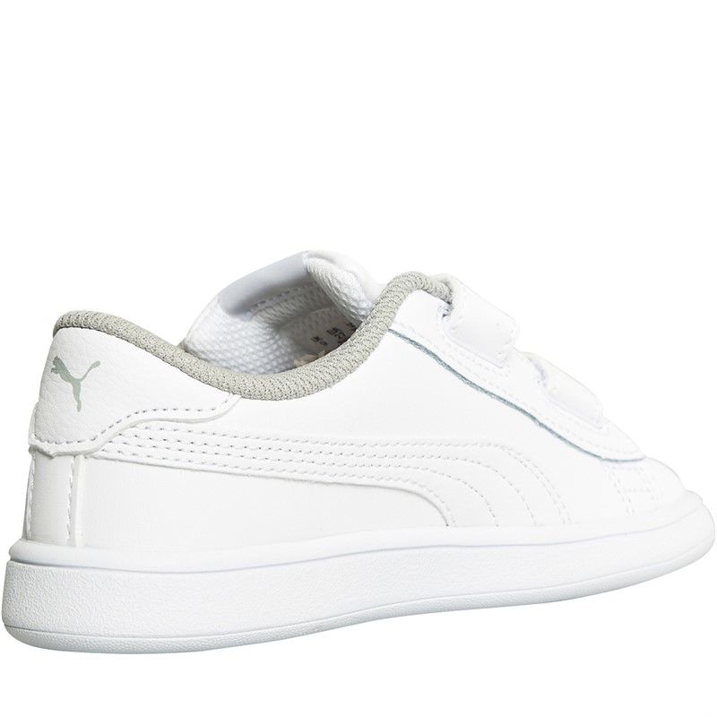 Puma Infant Smash V2 Trainers White/White