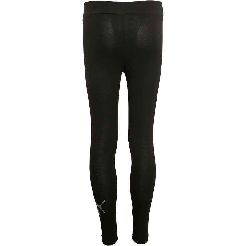 Puma Junior Girls Essentials+ Logo Leggings Puma Black