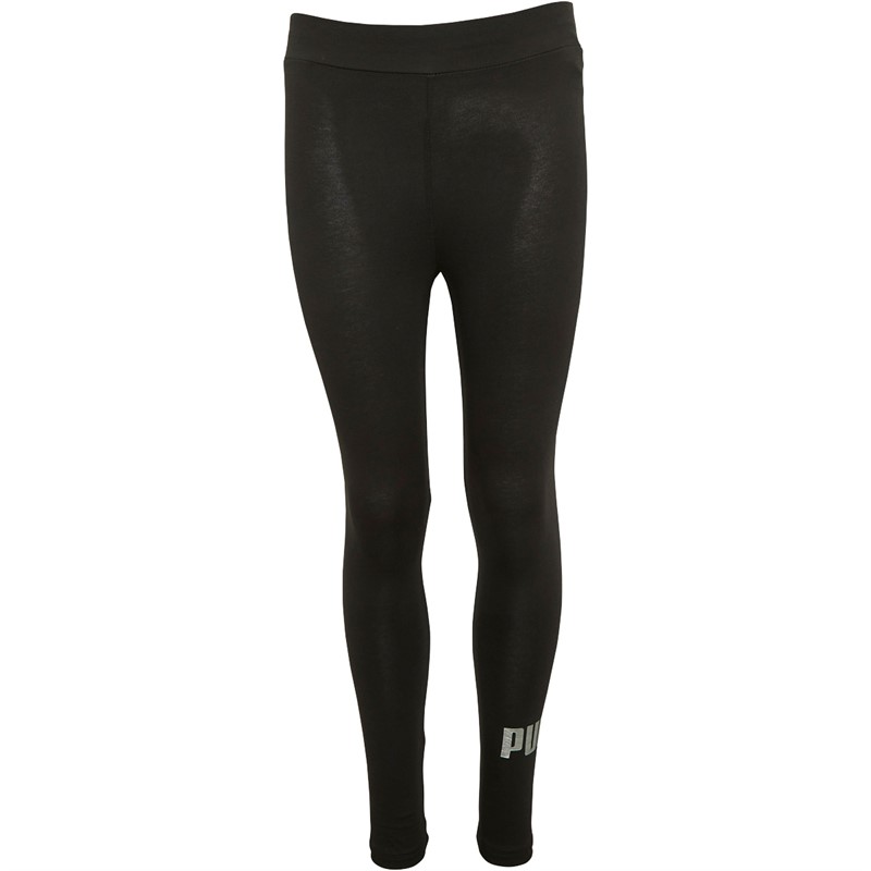 Buy Puma Junior Girls Essentials+ Logo Leggings Puma Black