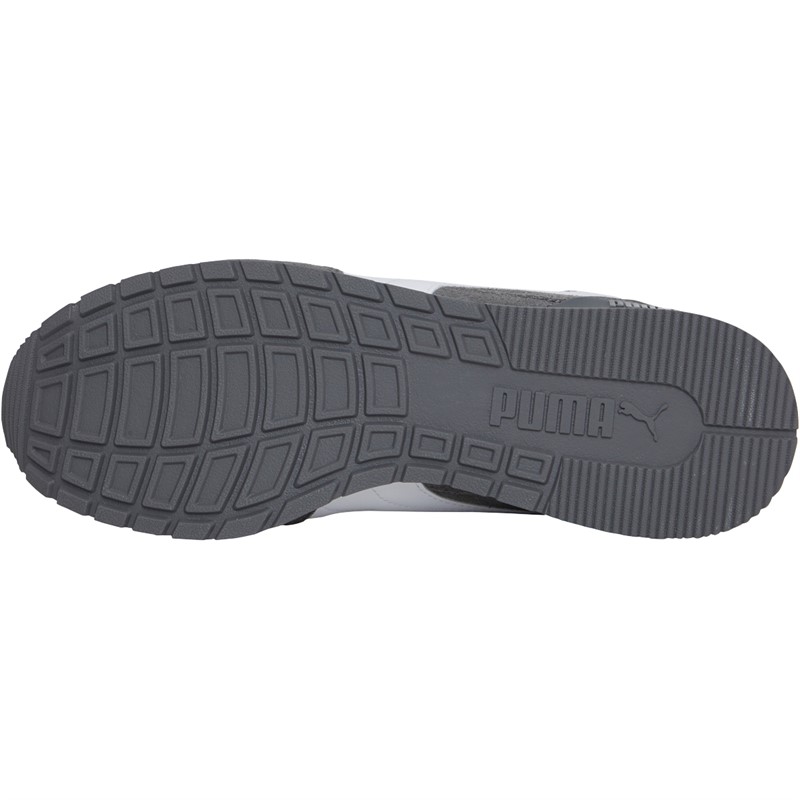 Puma Mens ST Runner V3 Suede Trainers Puma White/Castlerock