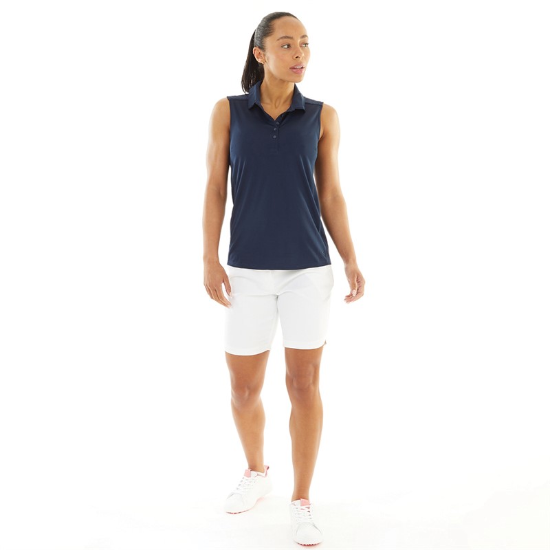 Puma Womens Bermuda Golf Shorts Bright White