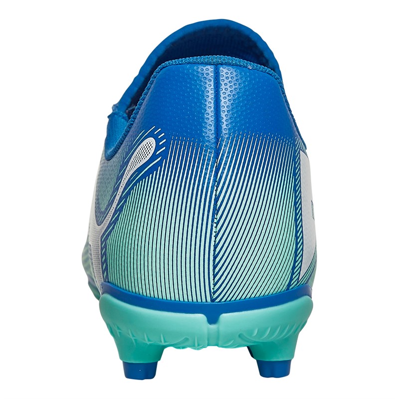 Puma Juniors Future 7 Play FG/AG Firm Ground Football Boots Hyperlink Blue Mint/Puma White