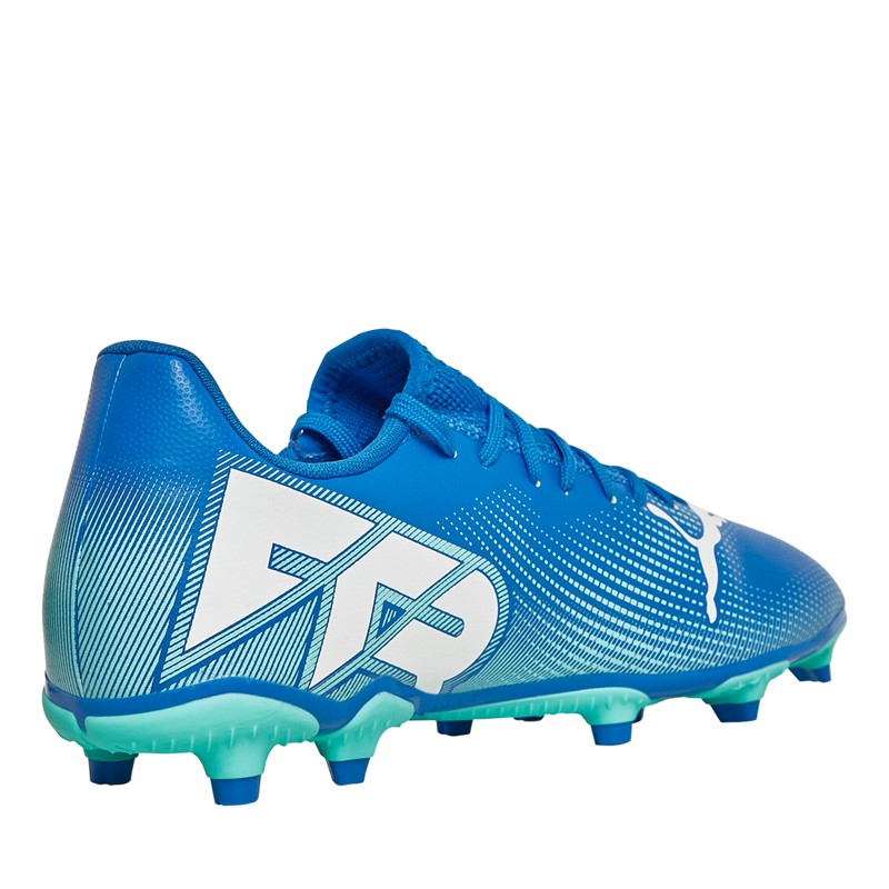 Puma Future 7 Play FG/AG Firm Ground Football Boots Hyperlink Blue Mint/Puma White