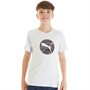Puma Junior Boys Active Sports Graphic T-Shirt Grey