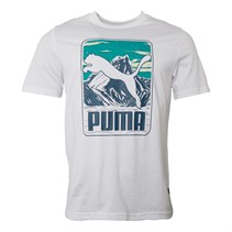 Puma Mens Graphics Mountain T-Shirt Puma White