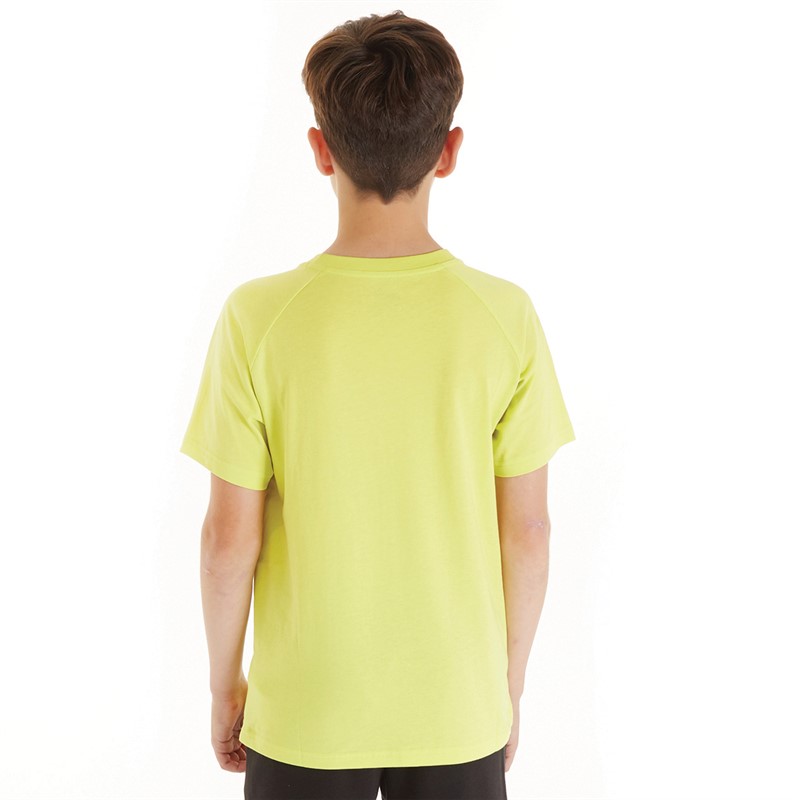 Puma Junior Boys Active Sports Graphic T-Shirt Lime